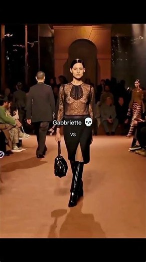 Gabbriette vs Amelia Gray #fashion #runway