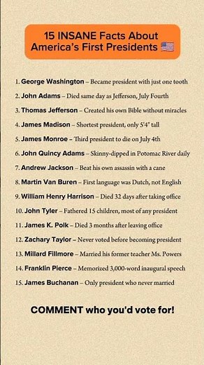 15 Insane Facts About U.S. Presidents You Didn’t Know 🇺🇸