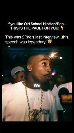 This was 2Pac’s last interview...this speech was legendary! 🤯 Follow the Page for Daily HipHop Content ❗ @hiphop__unity 🔥🔥🔥 | HipHop Unity