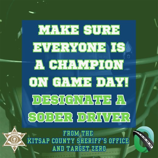 💚🏈💙 GO HAWKS!! 💙🦅💚 As we cheer on the Seahawks to win the big game, please remember to be safe. Do not ruin a Seahawks win by drinking and driving! Plan ahead and designate a sober driver. #KCSO #kitsapcounty #kitsapcountysheriffsoffice #kitsap #kitsapsheriff #kitsapcountysheriff #sheriff #staysafe #drivesober #soberdriver #drivesafe #besafe #besafedrivesafe #TargetZero #DriveSober #DesignateASoberDriver | Kitsap County Sheriff's Office