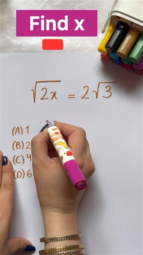 Algebraic Square Root Maths Question #algebra #maths