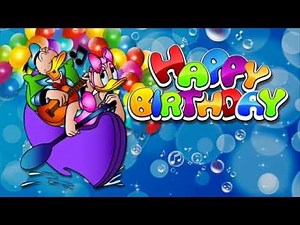 Donald Duck&DAISY DISNEY HAPPY BDAY Footage for kids