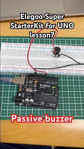 Arduino passive buzzer#電子工作 #elegoosuperstarterkit