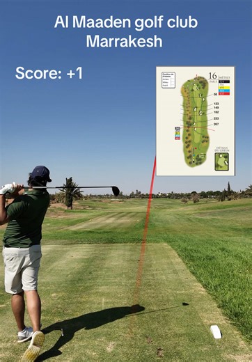 Modern art or a golf course? 📐 Testing my nerves on the final stretch at Al Maaden. The bunkers are ball magnet! 🇲🇦⛳️ #GolfMarrakech #AlMaaden #GolfTok #TravelMorocco #LuxuryGolf