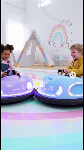 Introducing the Kids' 360° Electric Bumper Car (The 'Spin-Racer'!) Bring the thrill of the arcade bumper cars home! This powerful, safe, and exciting ride-on toy is designed to captivate your child's attention and develop essential motor skills through play. #kidstoys #toddleractivities #christmasgifts #blackfriday #tiktokmademebuyit
