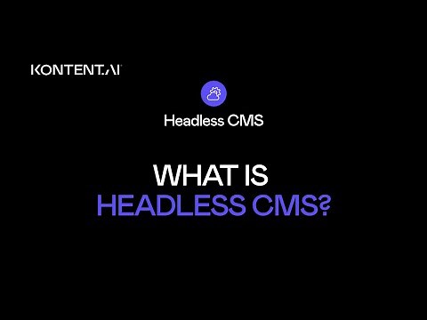 What is headless CMS?
