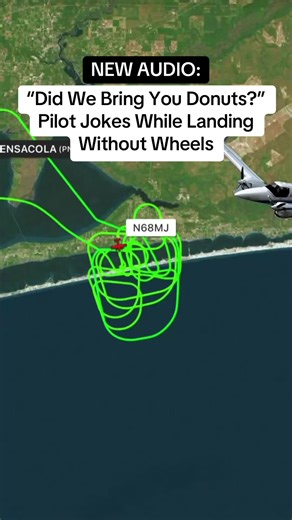 “Did We Bring You Donuts?” Pilot Jokes While Landing Without Wheels | skywarrior