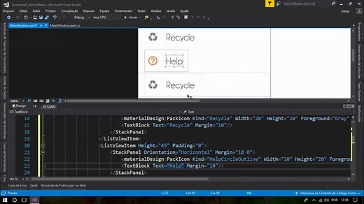 C# WPF Material Design UI_ Animated Colorful Menu
