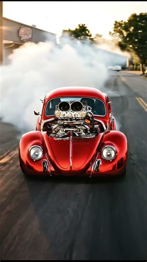 “Built ugly, lived luxury.” red vw beetle engine roaring #classiccars #vintagecars #volkswagen