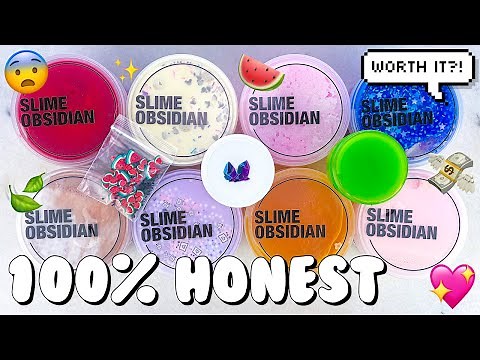 $135 SLIME OBSIDIAN FAMOUS TIKTOK & INSTAGRAM SLIME SHOP REVIEW 💖 100% Honest