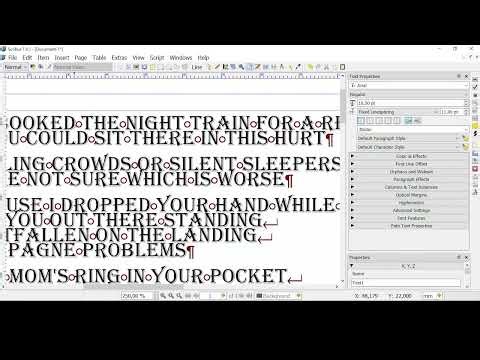 SCRIBUS - Lesson 05 - Text Frames, Link Frame Threading, Importing Texts from Word, Hyphenation