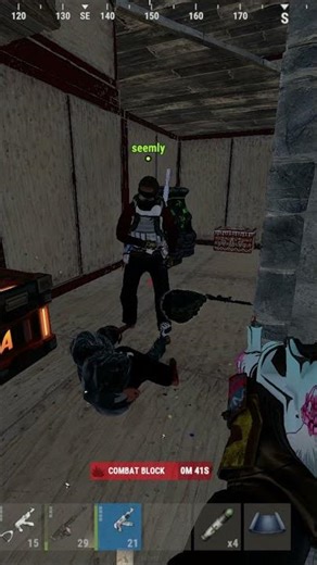 Rust PvP AK Outplay in mind | quick headshot & clean positioning