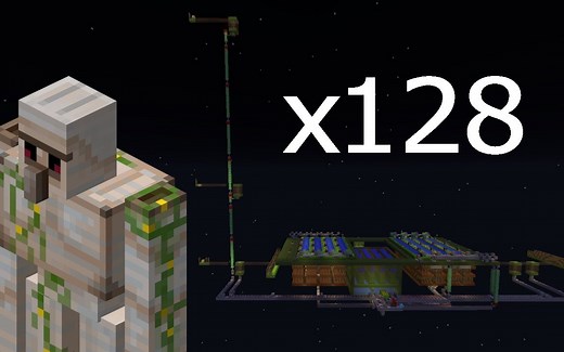 Minecraft 简易廉价的128堆叠村庄 | MicroMacComp