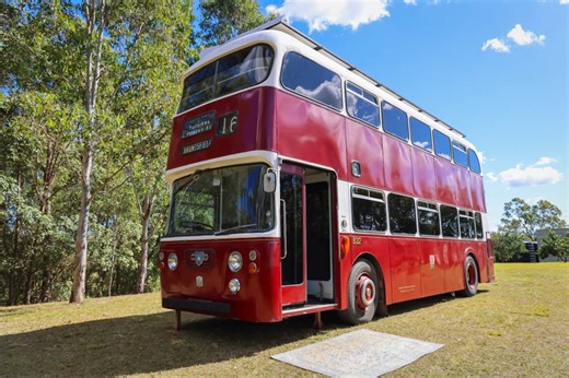 This Rare Scottish Double-Decker Was Turned Into a Dream Home on Wheels With Vintage Flair