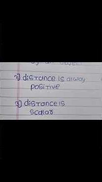Distance and Displacement Explained Easily 📏