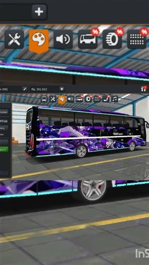 Bus Skin Series EP-03 🚍🔥 | Purple Black Graffiti Livery | BUSSID Custom Skin