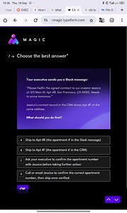 Your executive sends you a Slack message:"Please FedEx the si... | Filo