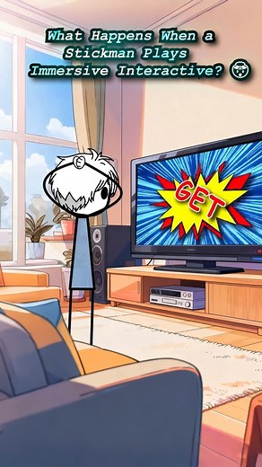 What Happens When a Stickman Plays Immersive Interactive?#usa #foryou #animation #funny #fpy | Pedrosanchez.s