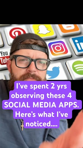 I’ve spent 2 yrs observing these 4 SOCIAL MEDIA APPS. Here’s what I’ve noticed….