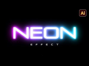Neon Glow Effect in Illustrator | Neon Effect | Illustrator Tutorial