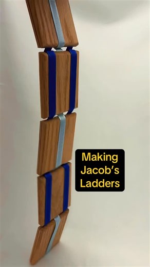 Jeff Nolt | Start to Finish: making Jacob’s Ladder toys. Now available on my website! #behindthescenes #howitsmade #jacobsladder #silverbirchwoodshop | Instagram