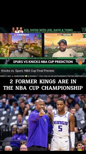 R2L Network on Instagram: "Mike Brown and De’Aaron Fox (2 former Sacramento Kings) are playing in the NBA Cup and Joe is upset 😂 Tune in to Refuse 2 Lose Sports on YouTube with @joeneverlose @davesdawghouse_ @mojotm0 every Tuesday and Friday @ 7pm ET! . . . . . #NBACup #NBAInSeasonTournament #NBAReels #BasketballCulture #Hoops #SportsReels #ViralReels #ExplorePage #GameHighlights #Lakers #LeBronJames #ClutchMoments #BasketballEdit #TrendingReels"