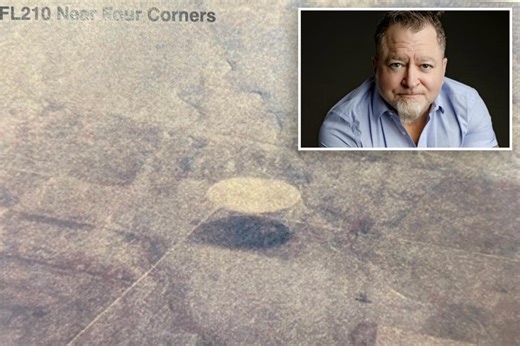 ‘1,000-foot UFO’ near Four Corners landmark allegedly seen in newly released photo taken by commercial pilot