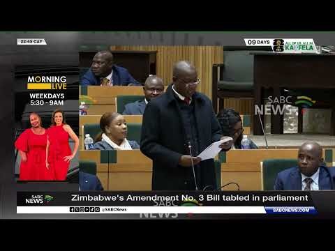 Zimbabwe tables Amendment No. 3 Bill