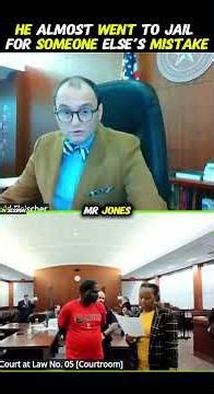 HE ALMOST WENT TO JAIL FOR SOMEONE ELSE’S MISTAKE 😱 #bondhearing #judgefleischer #courtroomdrama