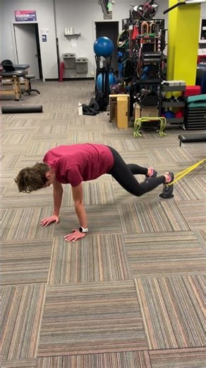 Banded side plank slider knee drives