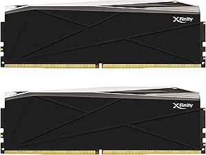 V-Color DDR5 Manta XFinity 32GB (16GBx2) 8000MHz CL38-48-48 1.4V SK Hynix IC RGB Desktop Computer Gaming Memory CUDIMM (TMXFCL1680838KSK)