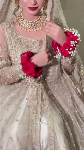 Beautiful White Nikkah Maxi Dress Elegant Pakistani Bridal Outfit MalikWears Couture #malikwears