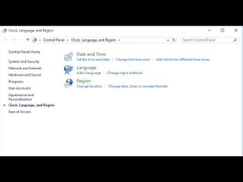 No Language In Clock, Region And Language Windows 10 Fix