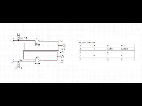 Multisim Tutorial 5 : Simulation of SR Latch using NOR gates
