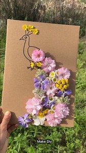 How To Make DIY Flower Peacock Cardboard Craft Idea | Easy Aesthetic Wall Decor | Best Out of Waste