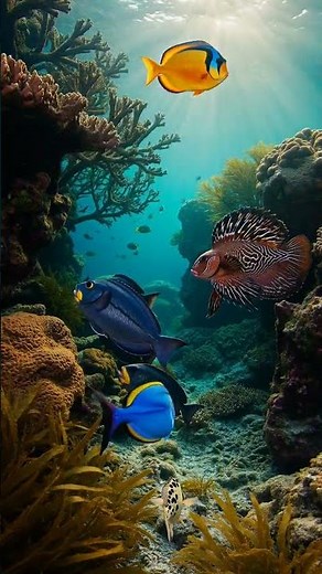 12 Ocean Fish 4K | Colorful Tropical Ocean Life | Underwater World #4k