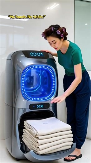 This Futuristic Washing Machine Folds Clothes for You
