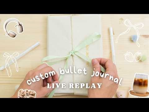 Live Custom Bullet Journal REPLAY March 26, 2026 | April In Ashley's Journal