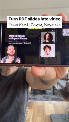 Turn PDF slides into video (PowerPoint, Canva, Keynote)