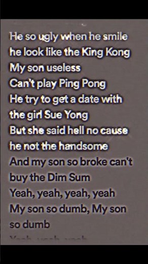 If asian parents made a rap||Lyrics||BornSingaporean||#lyrics #spotify