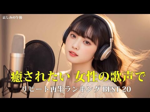 リピート再生ランキング BEST 20｜女性の歌声で癒されたい｜癒し リラックス 作業用 BGM ｜日本語🎵