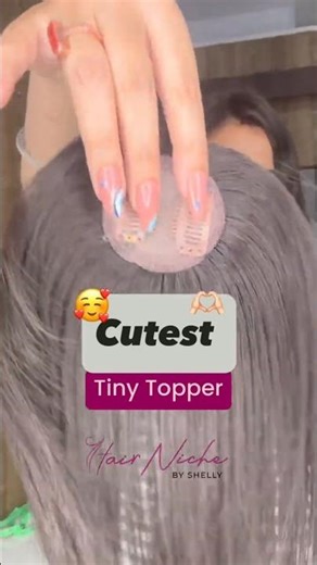 Change your hairstyle in 3 minutes | Tiny Topper With Bangs #shorts #hairstyle