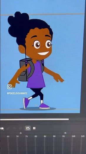 Adobe Animate Basics: How to Make a Smooth Walk Cycle. #cclearn #adobevideo #adobeanimate #walkcycle