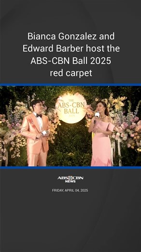 1M views · 10K reactions | Bianca Gonzalez and Edward Barber host the ABS-CBN Ball 2025 red carpet. #reels | ABS-CBN News | Facebook