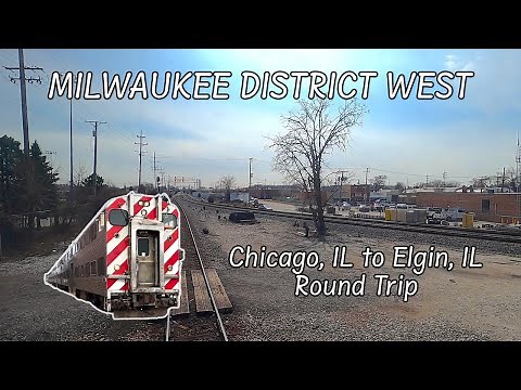Full Round trip: Chicago to Elgin and back - A ride on Metra's Milwaukee District West