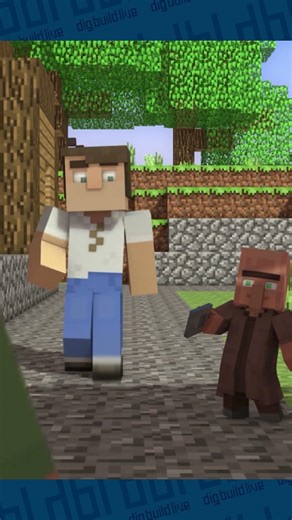 Classic Digging Holes and Building Things Clip: Billy is looking great today #minecraft #villager
