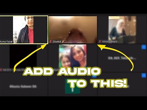 How to Add Audio to the Custom Video/Meme in ZOOM or Any Other App Troll Online Classes Like 20xxkid