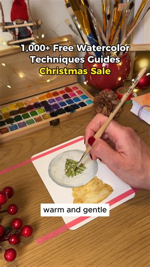 🎄 Unlock the Beauty of Watercolor this Christmas Our Watercolor Techniques Guide is your printable shortcut to creating vibrant and expressive watercolor art without confusion or frustration. Whether you are just starting or improving your style, this guide gives you structure, tools and inspiration so you can paint with confidence. 🎨 Over 100 step by step techniques made simple 🖌️ Color blending, washes, layering and texture secrets 📘 Project templates, practice planners and troubleshooting