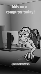 7.3K views · 60 reactions | Kids on computer today vs me as a kid (Animation meme) #facbookreels #fbreels #viralreels #funnyreels #memes #animation #animationmemes #foryou #foryoupage #typ #viral #comedy #humor #digitalcreator #funnymoments #art #relatablemoments #videocontent #sarcasm #usa #uk #FacebookContestReels | Animation's Zone | Facebook
