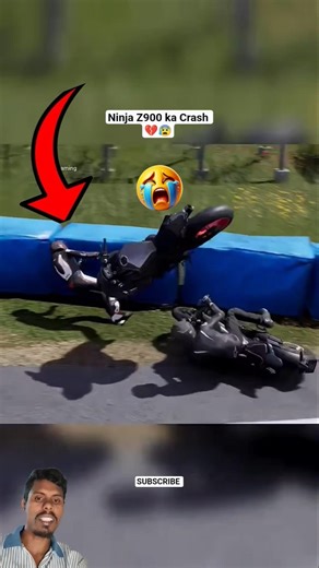 Kawasaki Ninja Z900 ka Bike Crash 💔😰 Ride 5 MotoGP Bike crash #shorts #ninjaz900 #z900